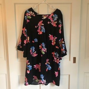 A New Day tropical bell sleeved dress